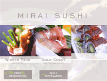 Tablet Screenshot of miraisushi.com